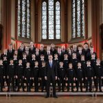 Foto di gruppo del coro tedesco Wuppertaler Kurrende, concerto in Duomo, 12 Ottobre 2024