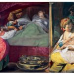 Dipinto raffigurante il "Miracolo di Clementina Crivelli Arese" con frammento de "La Carità", 1610, Giovanni Battista Crespi, detto il Cerano