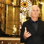 Massimiliano Finazzer Flory all'interno del Duomo di Milano in occasione dell'evento dedicato a Mario Luzi - L’eternità della parola