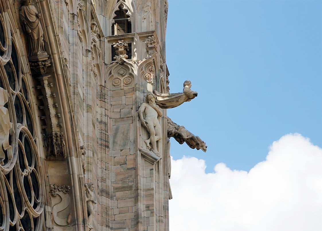 I doccioni del Duomo, meraviglia scolpita nel marmo