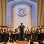 the University of Sheffield Chamber Choir during a performance