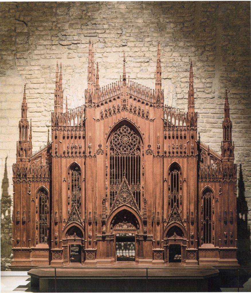 Modello della facciata del Duomo