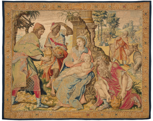 Arazziere di Bruxelles non identificato da un cartone di Michiel Coxcie, Arazzo dell'Adorazione dei Magi (1550 circa), Museo del Duomo di Milano