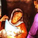 Dettaglio Vergine Maria e bambino, scena tratta da Natività, di Giovan Battista Bertini (1799-1849) , Duomo di Milano