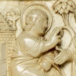 Dittico della Passione, dettaglio raffigurante i volti delle Pie Donne, tesoro del Museo del Duomo di Milano