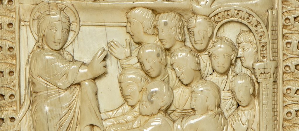 Dittico della Passione, Museo del Duomo di Milano, Apparizione di Gesù agli Apostoli (dettaglio)