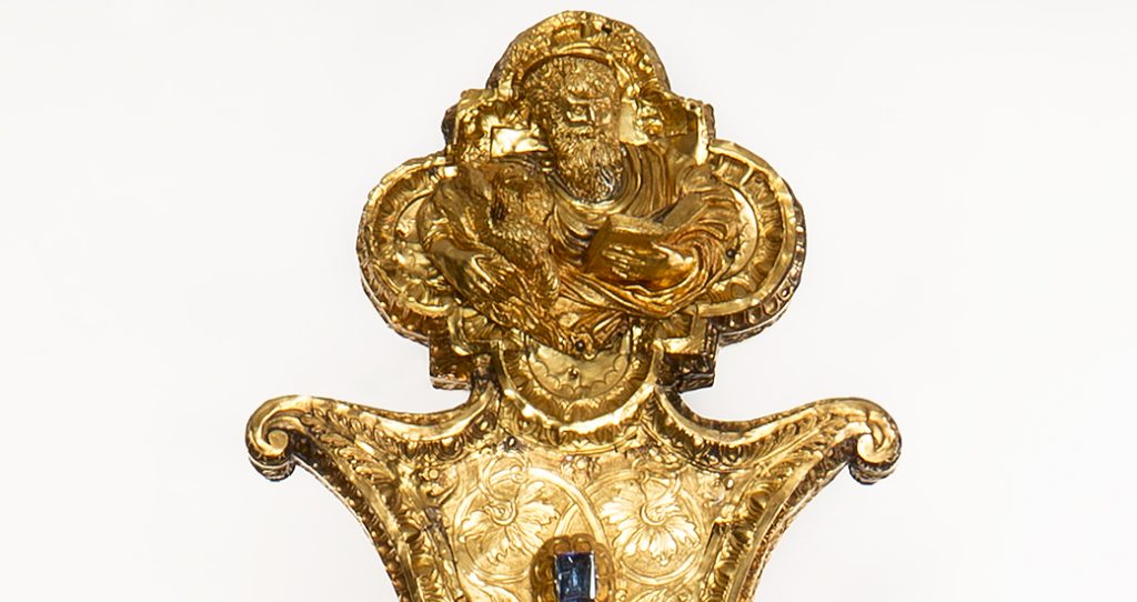 San Giovanni, dettaglio della Croce Capitolare di San Carlo, Museo del Duomo di Milano