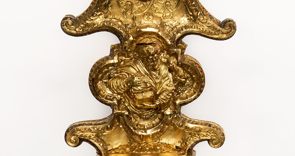 San Matteo, dettaglio della Croce Capitolare di San Carlo, Museo del Duomo di Milano